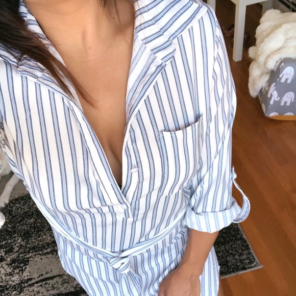 CASSI Striped collard dress - Picture 3 of 7